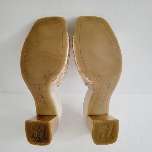 NEW Paul Green Tisha Rose Gold Heel Slide Sandals Size 8.5 - Picture 7 of 8